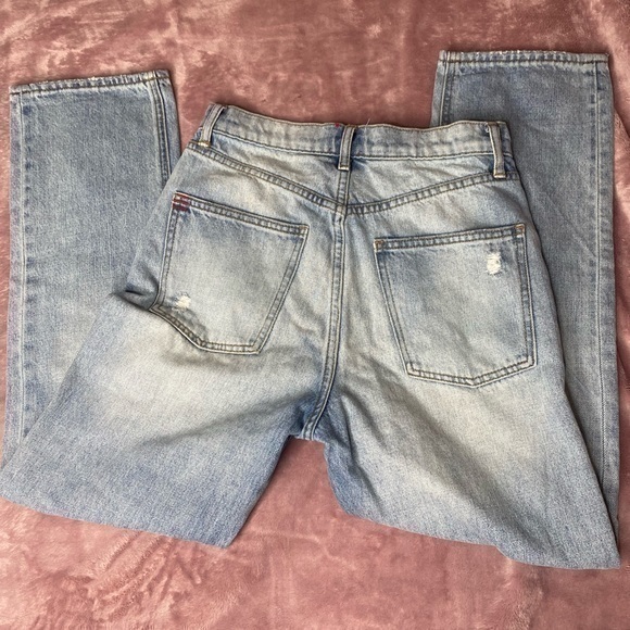 Urban Outfitters BDG high-rise straight-leg distressed mom jeans women’s size 26 - Picture 6 of 8
